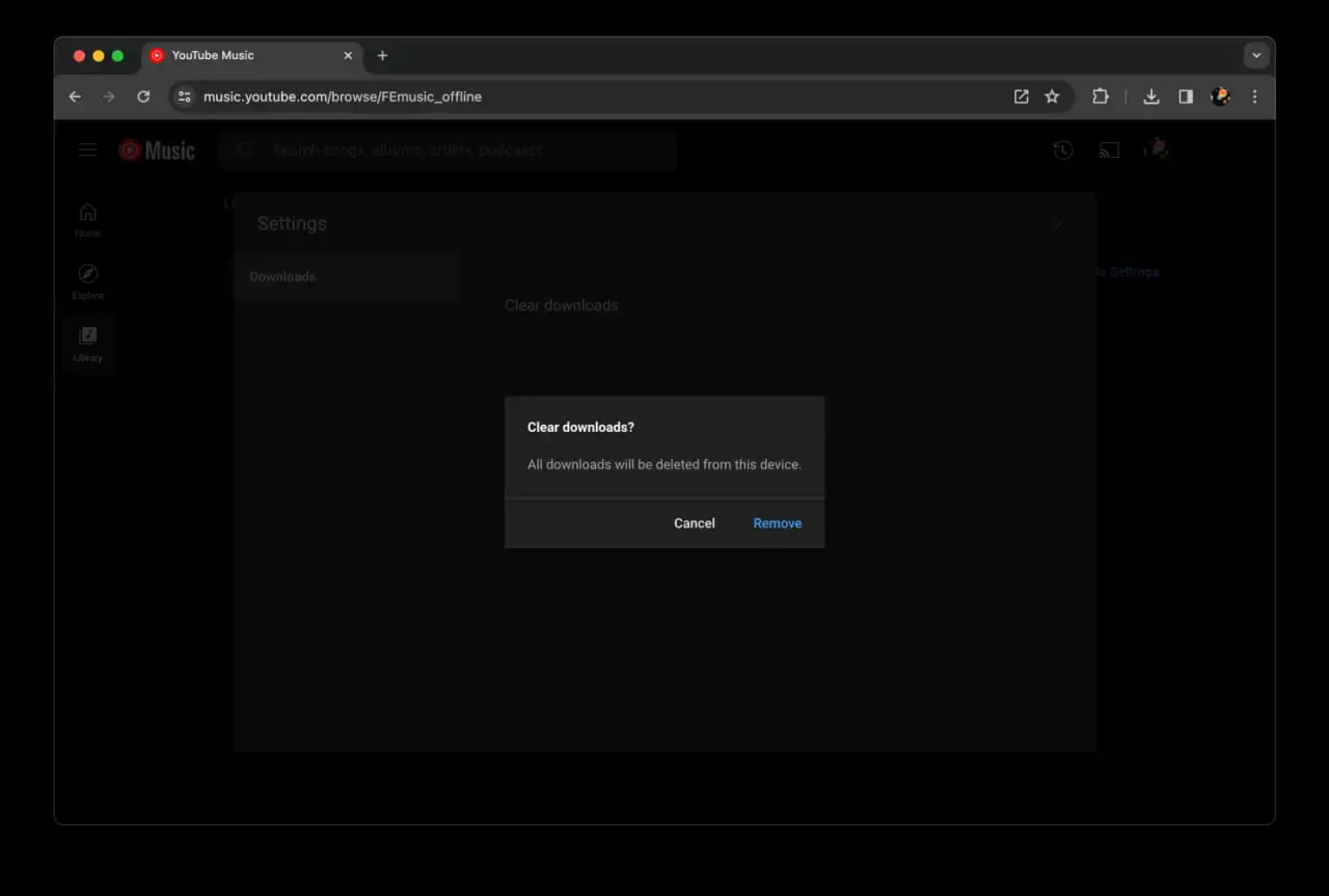 YouTube Music Desktop Offline Downloads