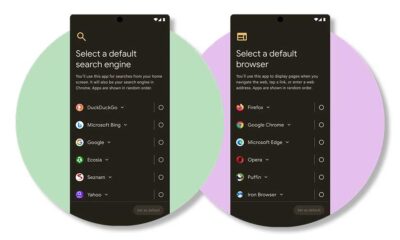 Google Android Choice Screens