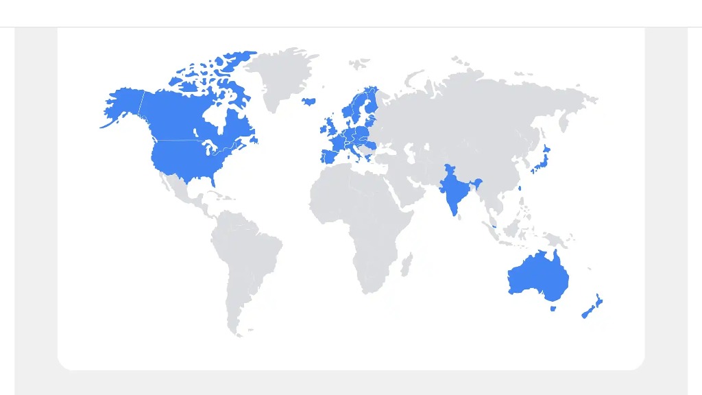 Google Pixel 5G countries