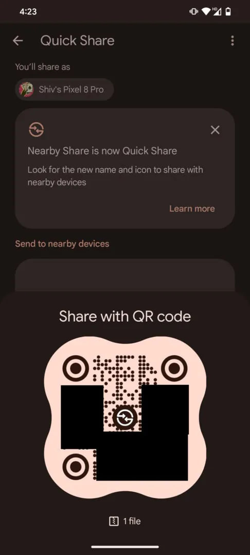 Quick Share QR